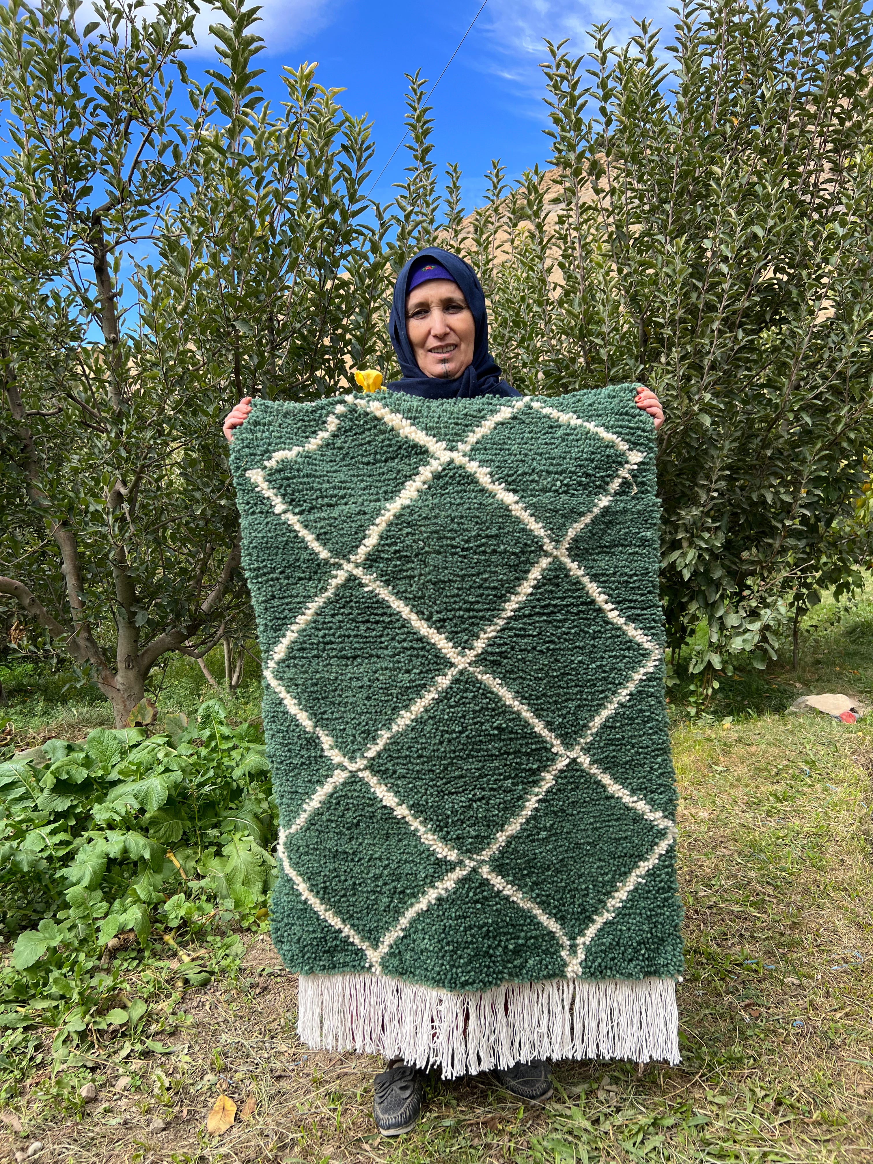 Tapis Tiwizi vert